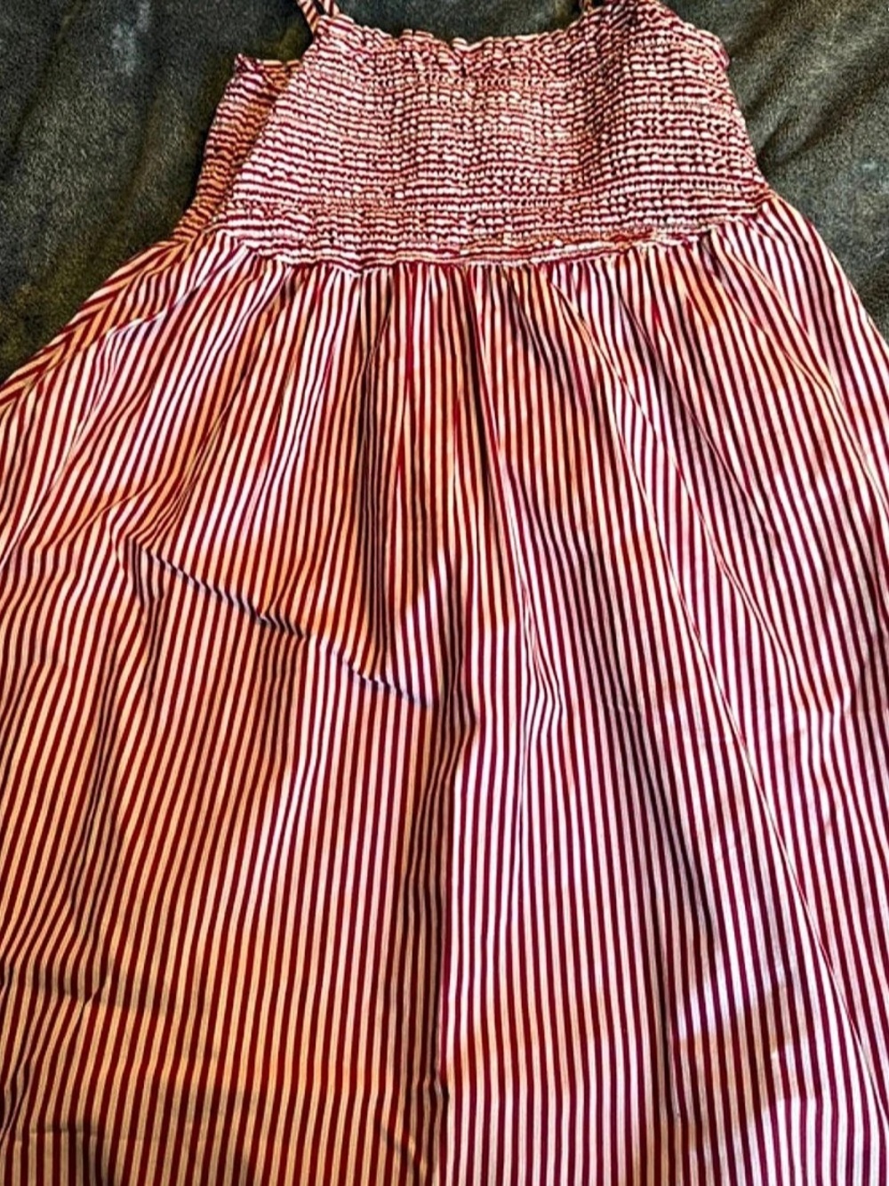 maurices Striped Dress in Red & White Size Large NWT